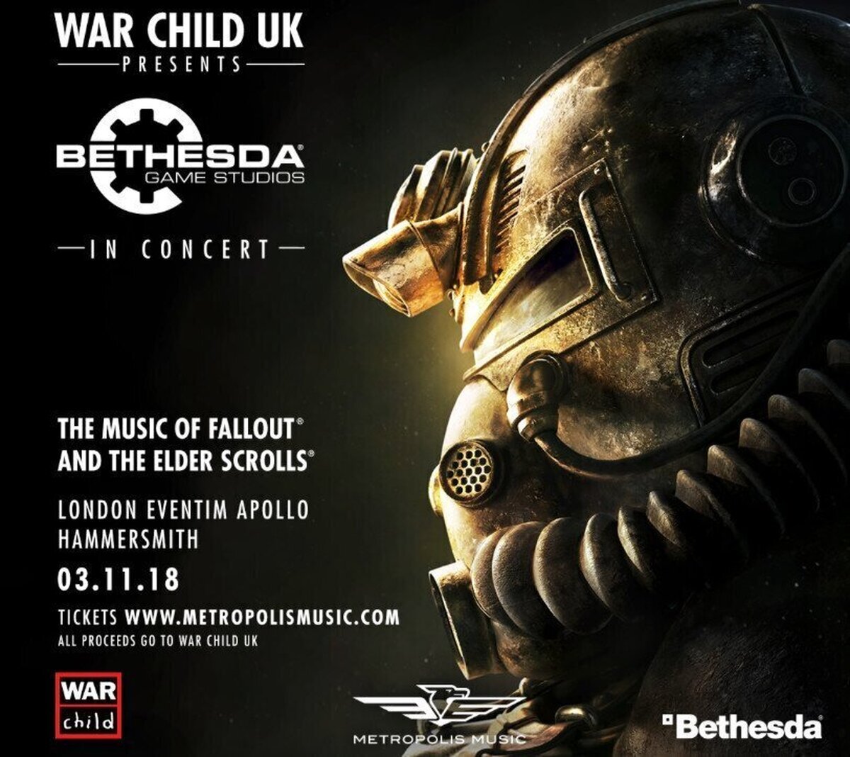 La música de Fallout y The Elder Scrolls en un concierto benéfico sin igual en el Hammersmith Apollo de Londres