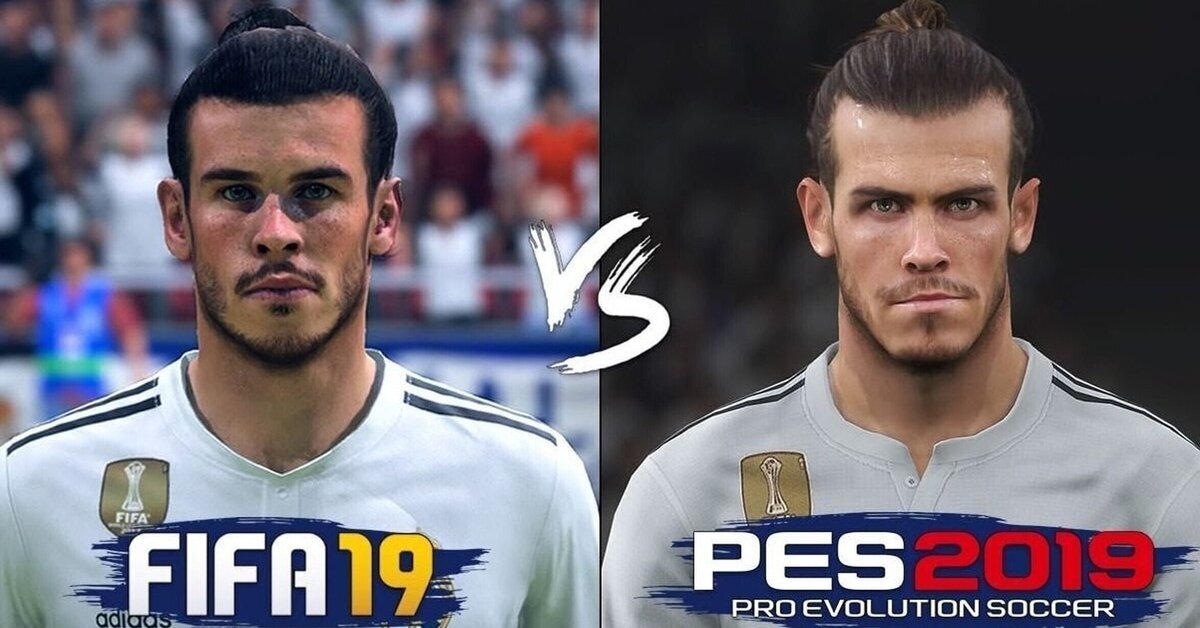 Comparación de los rostros de FIFA 19 y PES 2019 