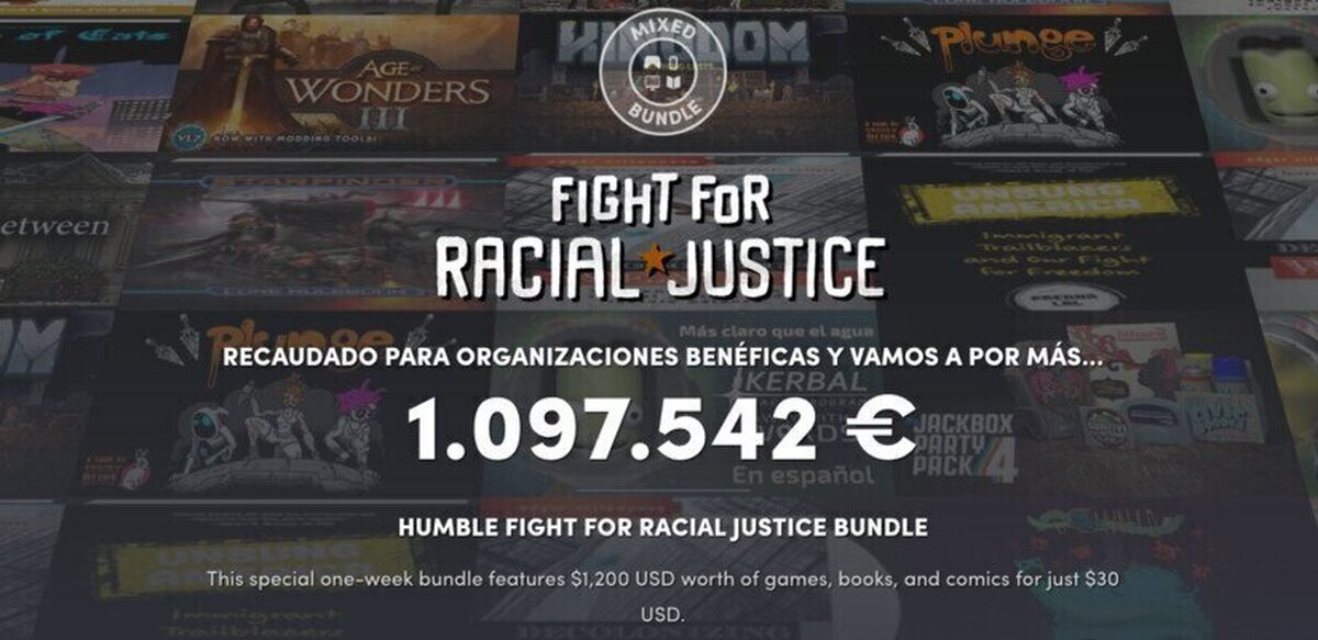 Humble Bundle Fight for Racial Justice. Consigue un montón de juegos y colabora por una buena causa