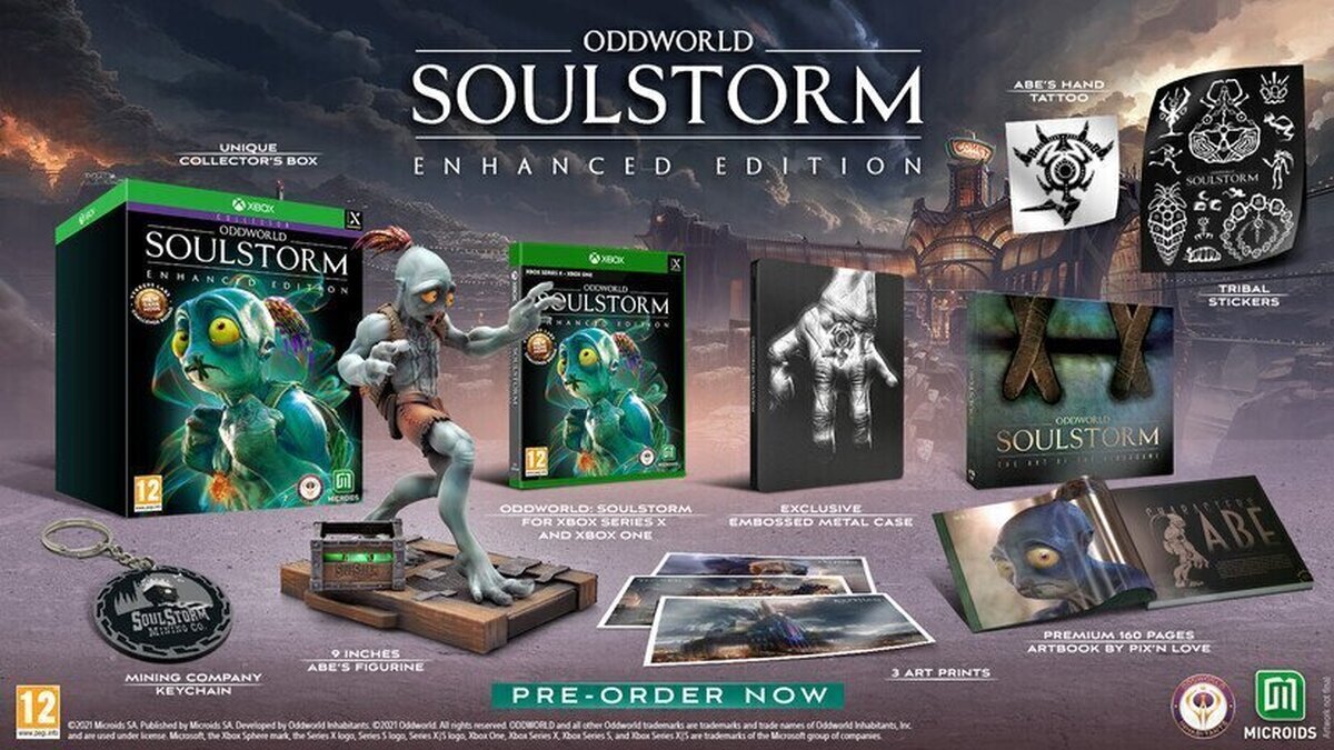 Oddworld: Soulstorm Enhanced Editionya está disponible en formato físico para Xbox Series X I S y Xbox One