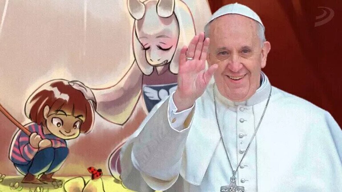 El Papa escuchando Megalovania de Undertale. Ya lo he visto todo este año