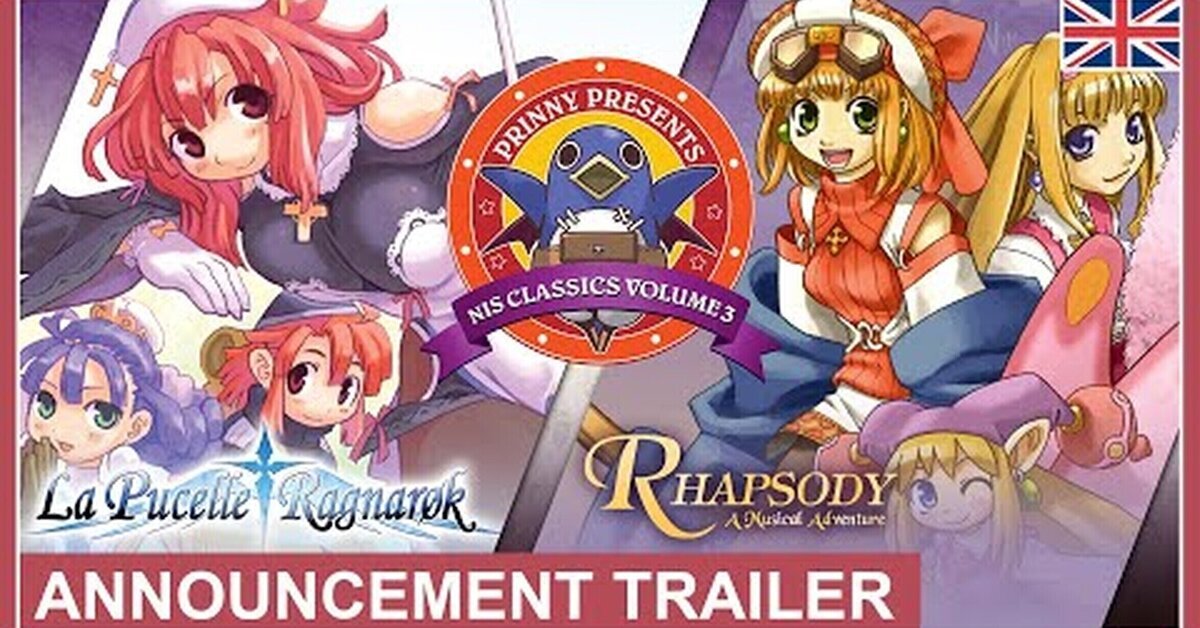 ¡Llega a Nintendo Switch Prinny Presents NIS Classics Volume 3: La Pucelle: Ragnarok / Rhapsody: A Musical Adventure!