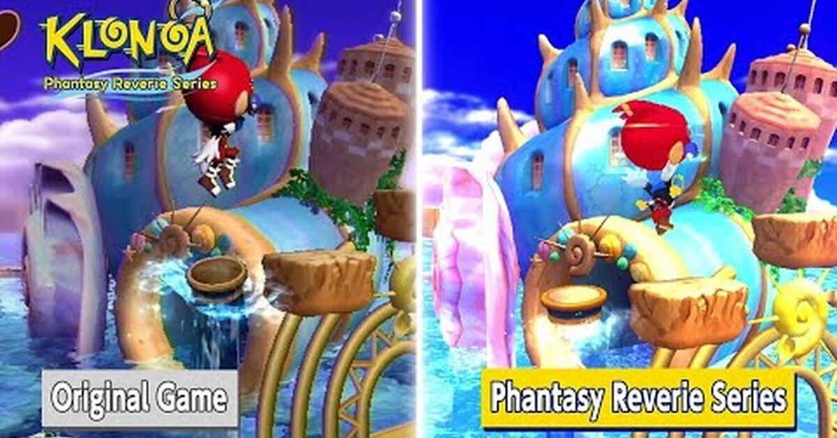 Un nuevo tráiler comparativo muestra las mejoras gráficas de Klonoa Phantasy Reverie Series