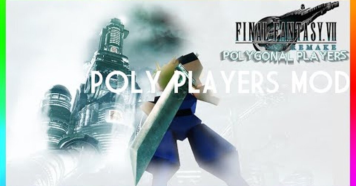 Este mod para Final Fantasy VII Remake cambia a los héroes por polígonos y es impresionante