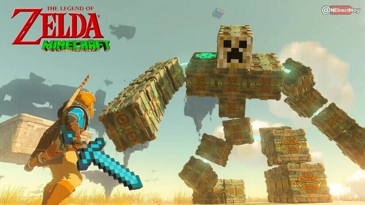 Pintaza el The Legend of Minecraft