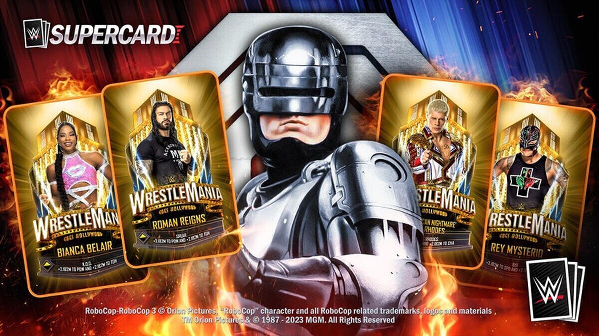 WWE y MGM, en asociación con 2K, traen a RoboCop, el icono de la ciencia ficción, al cuadrilátero virtual de WWE SuperCard