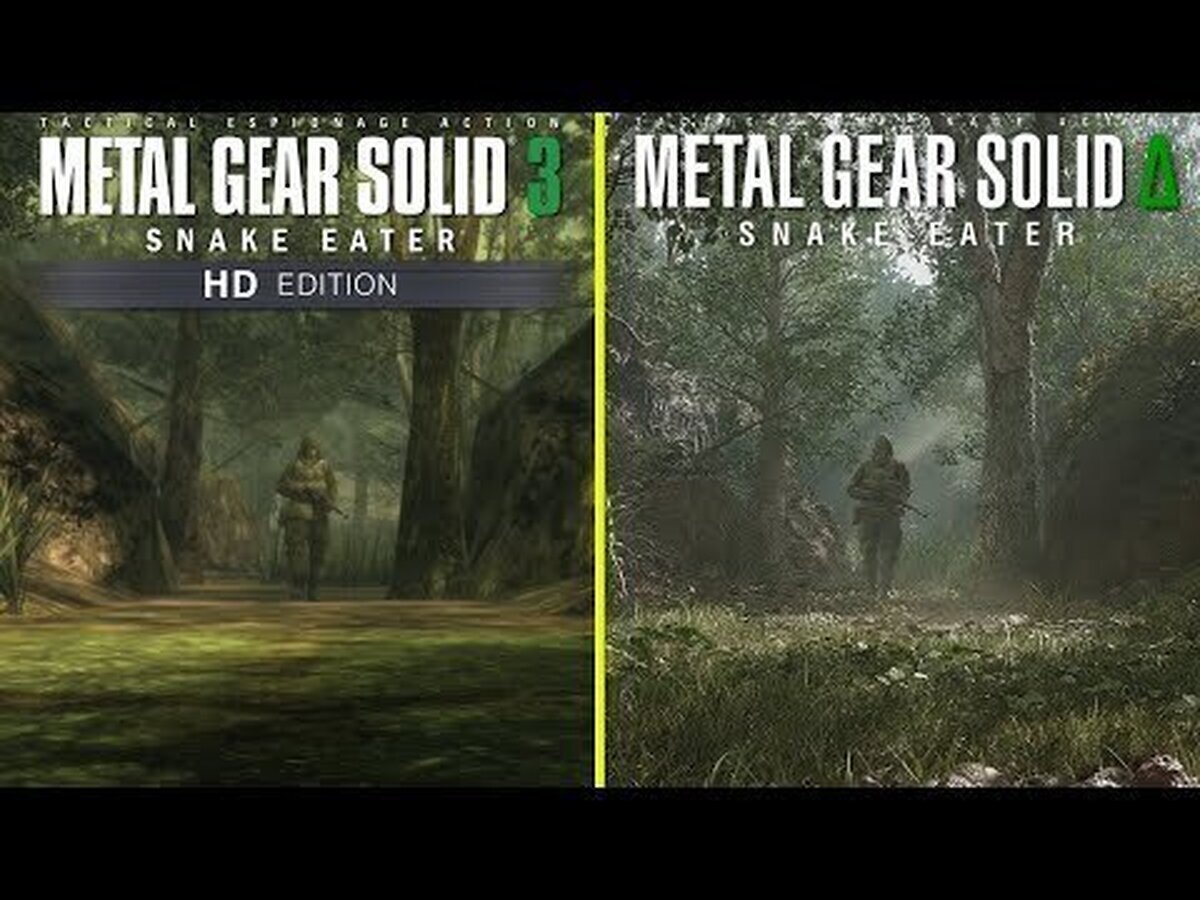 Comparación de los gráficos del remake de Metal Gear Solid 3: Snake Eater con el remaster HD