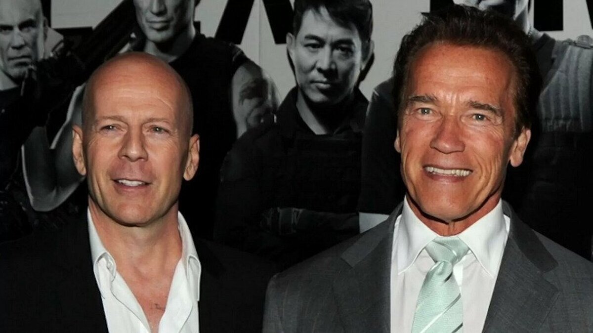 GALERÍA: El emotivo mensaje cariñoso de Arnold Schwarzenegger a Bruce Willis por su por su estado de salud