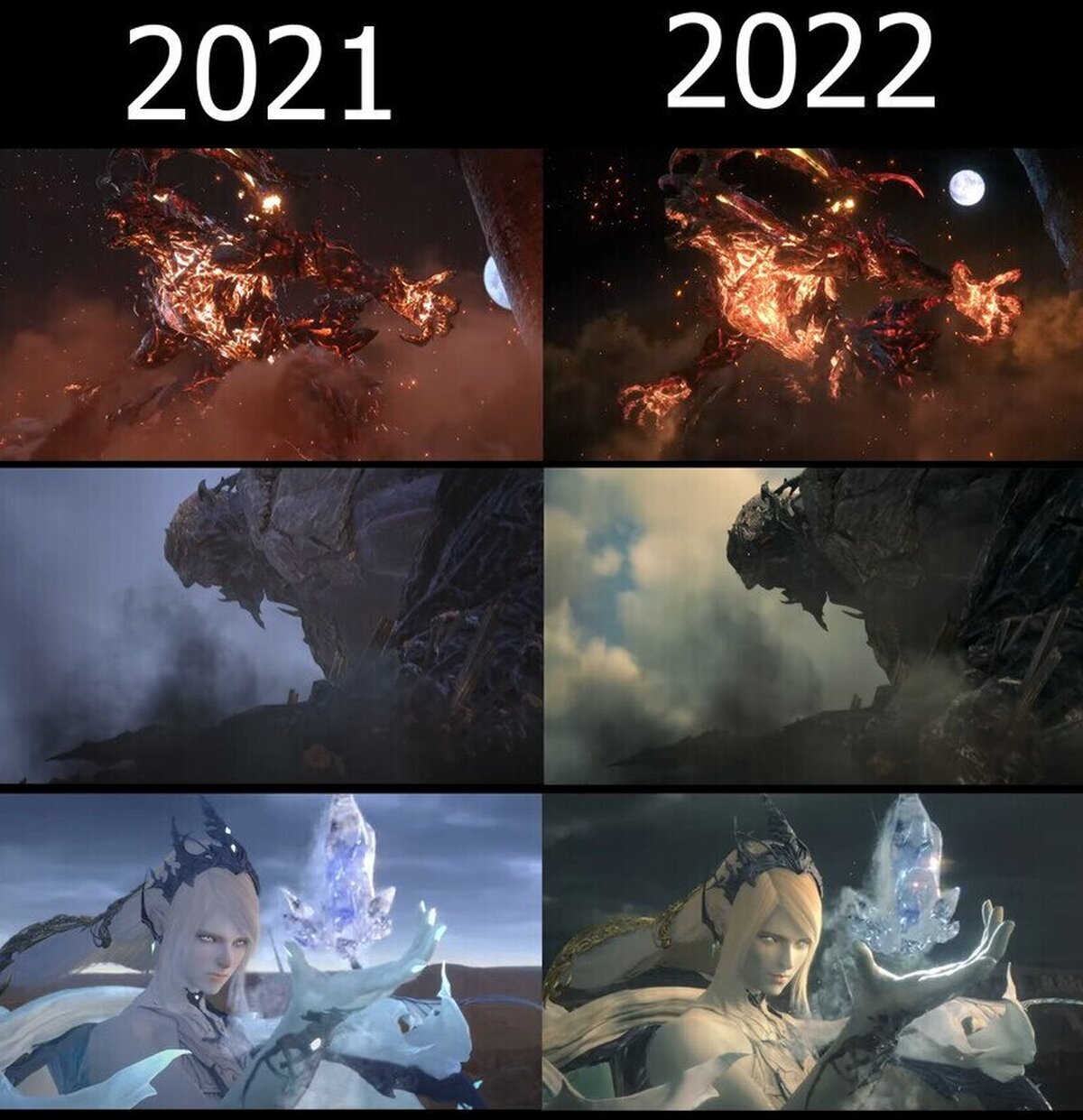 La mejora de Final Fantasy XVI en solo un año