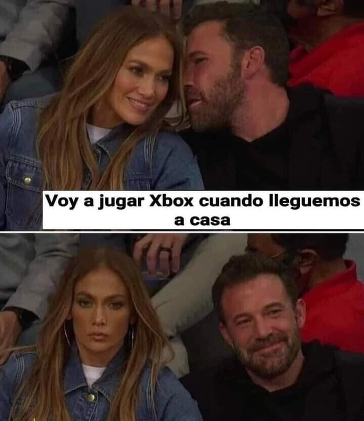 No está muy contenta