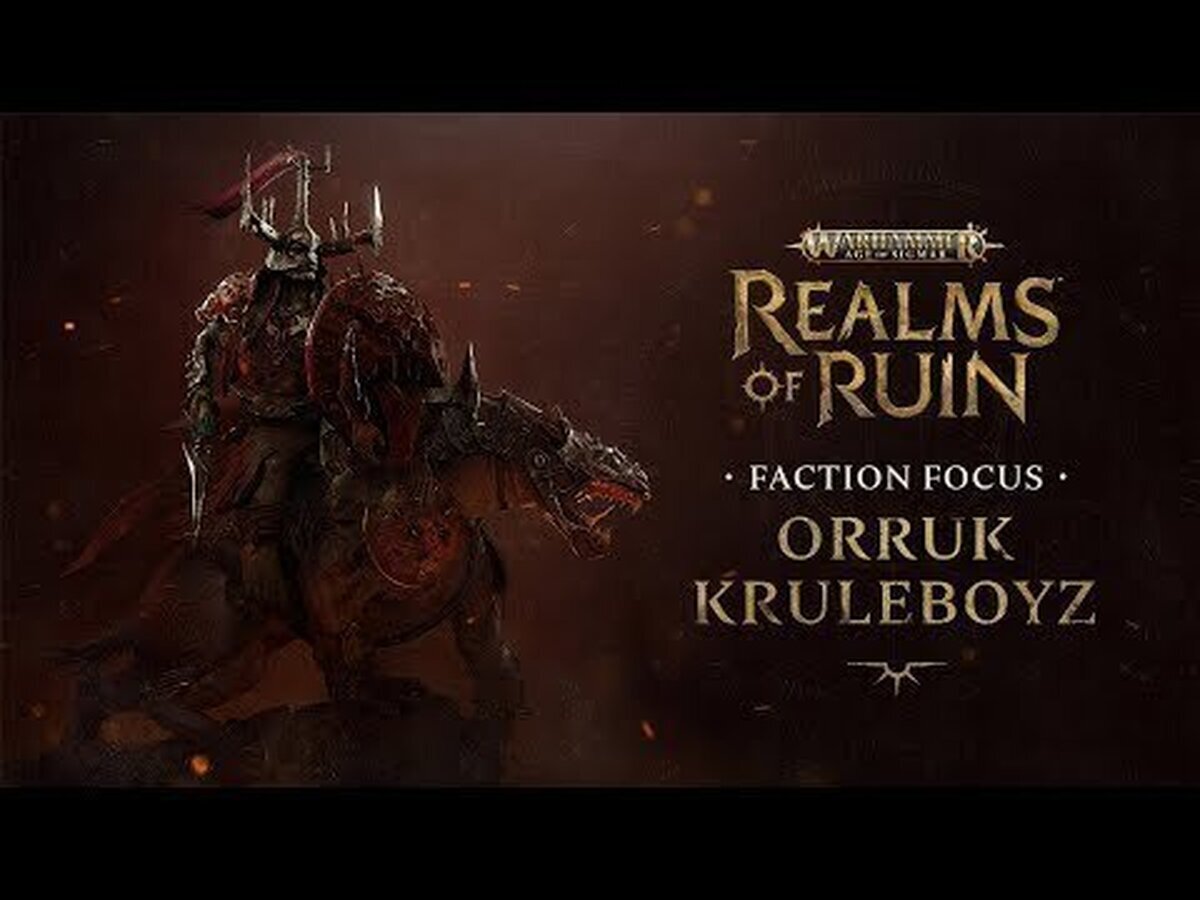 El segundo tráiler de Warhammer Age of Sigmar: Realms of Ruin Faction Focus muestra a los taimados Orruk Kruleboyz