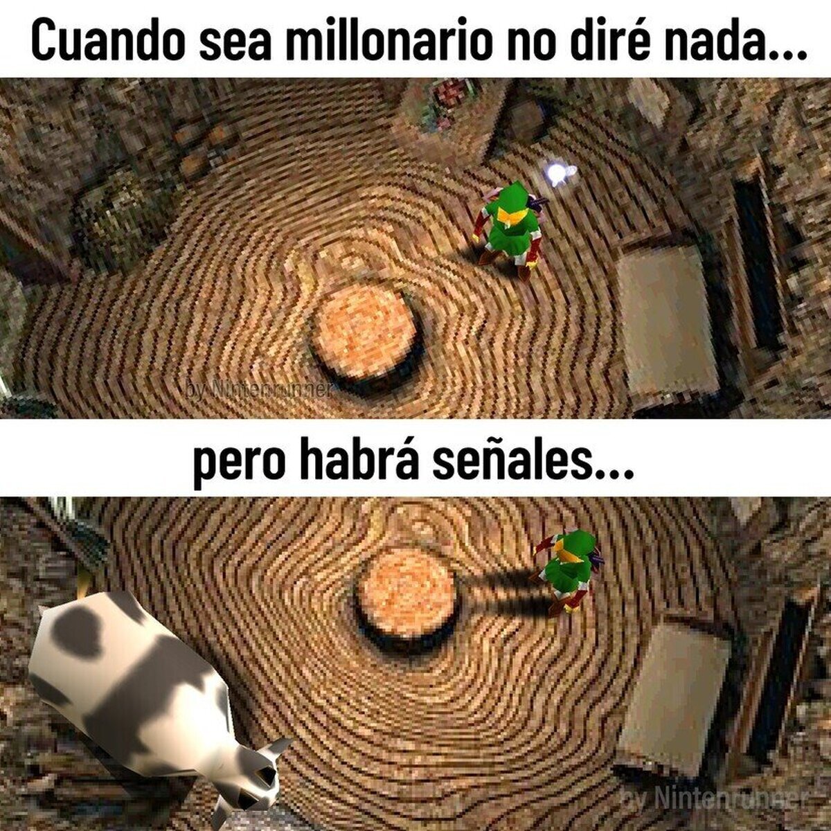 Una señal muuuuuy sutil en la habitación