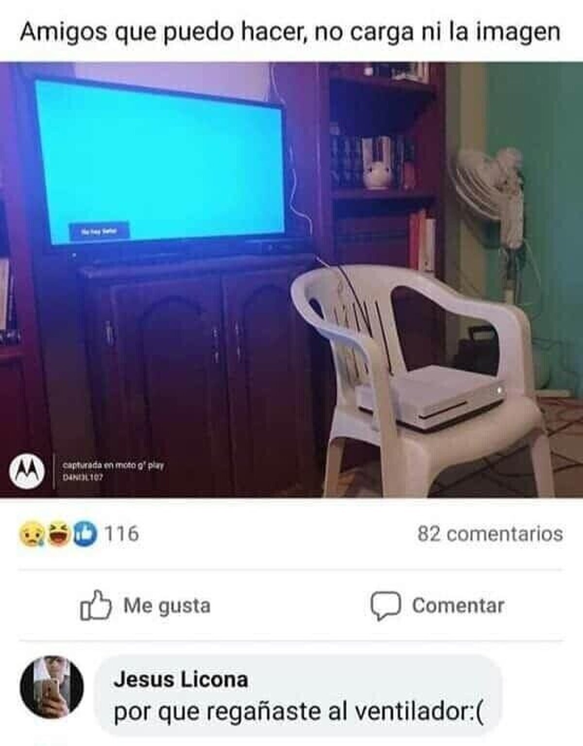 F por el ventilador