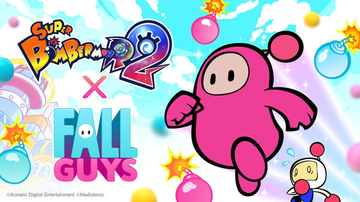 FALL GUYS REGRESA PARA UNA ACCIÓN MÁS EXPLOSIVA EN SUPER BOMBERMAN R 2