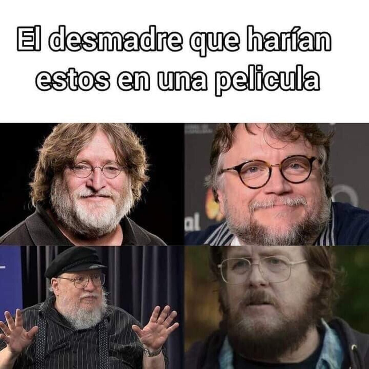 Los 4 jinetes gordos barbudos con lentes