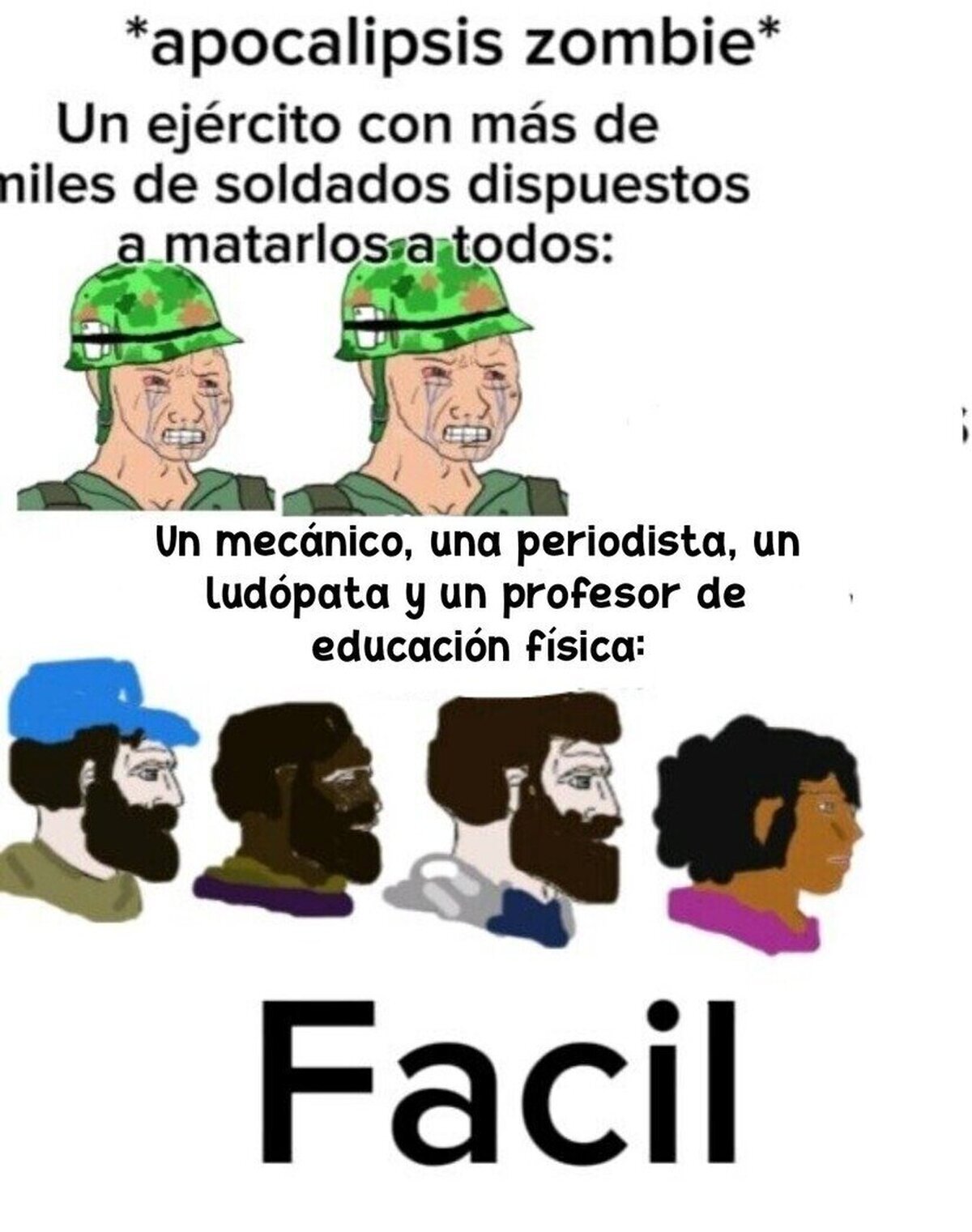 El ejército vs 4 civiles