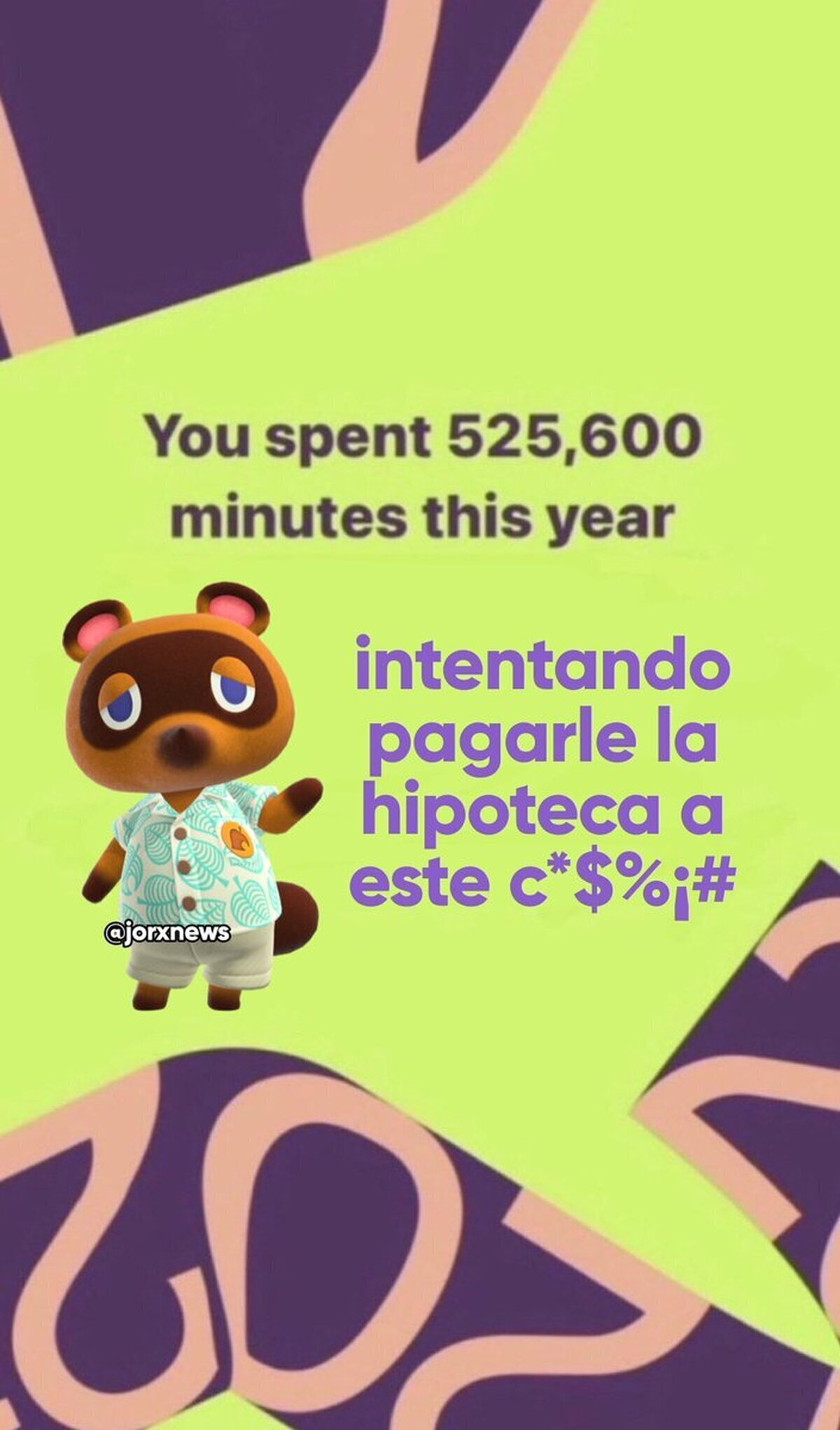 Mi resultado en Animal Crossing Rewind