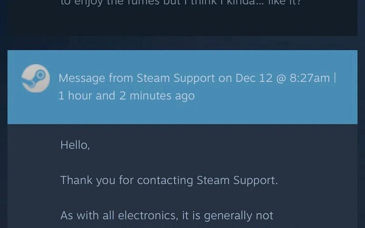Valve pide a los usuarios de Steam Deck que no inhalen los gases de la consola 