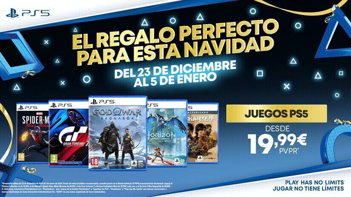 Las ofertas de Navidad 2023 llegan a PlayStation con grandes descuentos en juegos en tiendas habituales y PlayStation Store