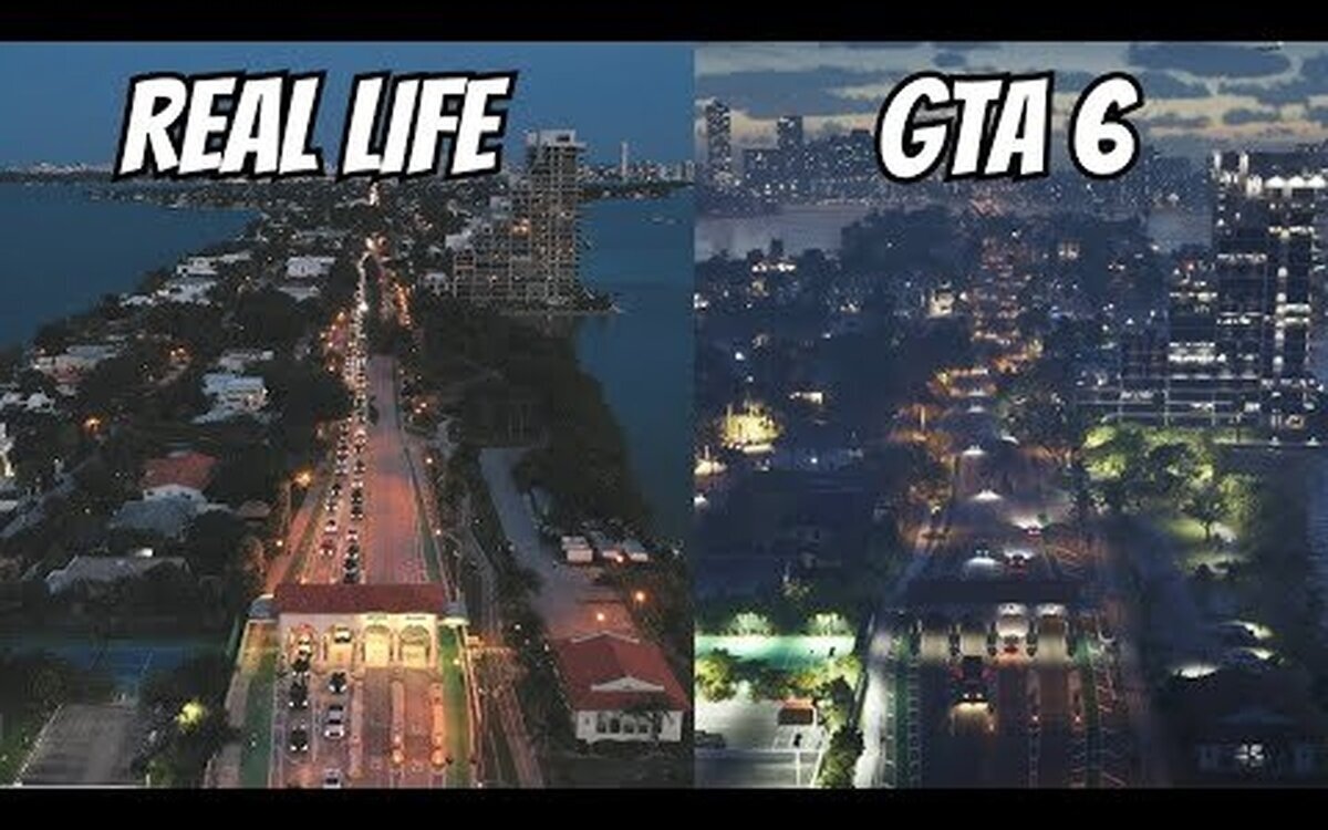 Comparación del tráiler de GTA 6 con imágenes reales de Miami y Florida 