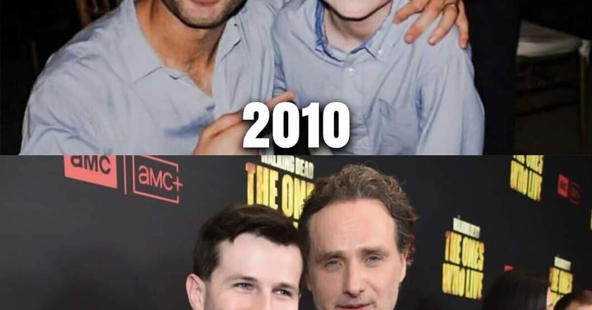 Andrew Lincoln y Chandler Riggs. Increíble lo rápido que pasa el tiempo