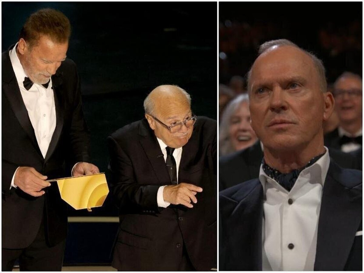 VIRAL: El ‘troleo’ de Schwarzenegger y DeVito a Michael Keaton  en los Oscars