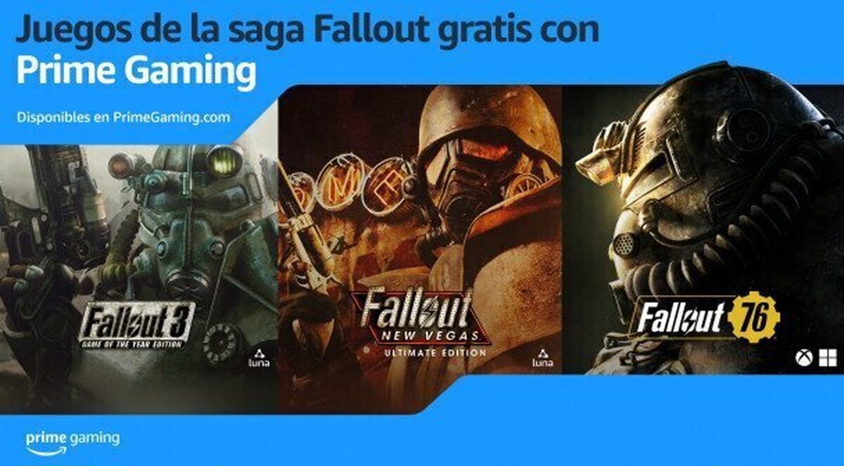Juegos de la saga Fallout gratis con Prime Gaming