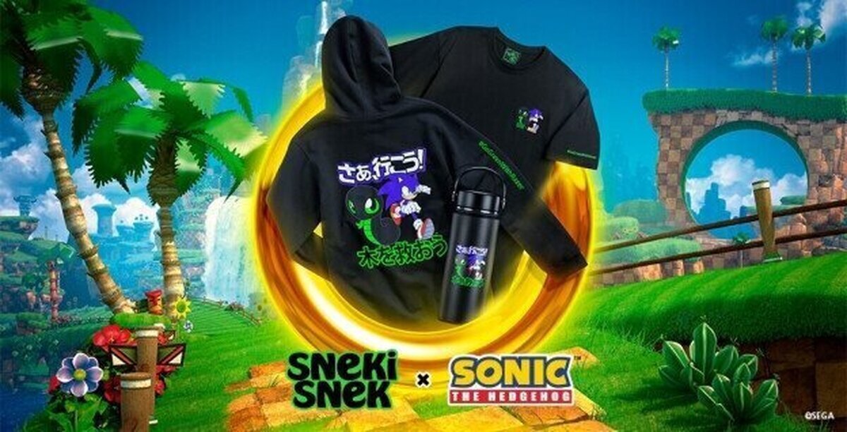 Sneki Snek y Sonic the Hedgedog presentan una línea de productos