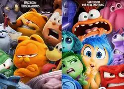 NO es plagio, es marketing conjunto. Los posters de Garfield e Inside Out 2