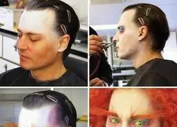 La transformación de Johnny Depp en el Sombrerero Loco