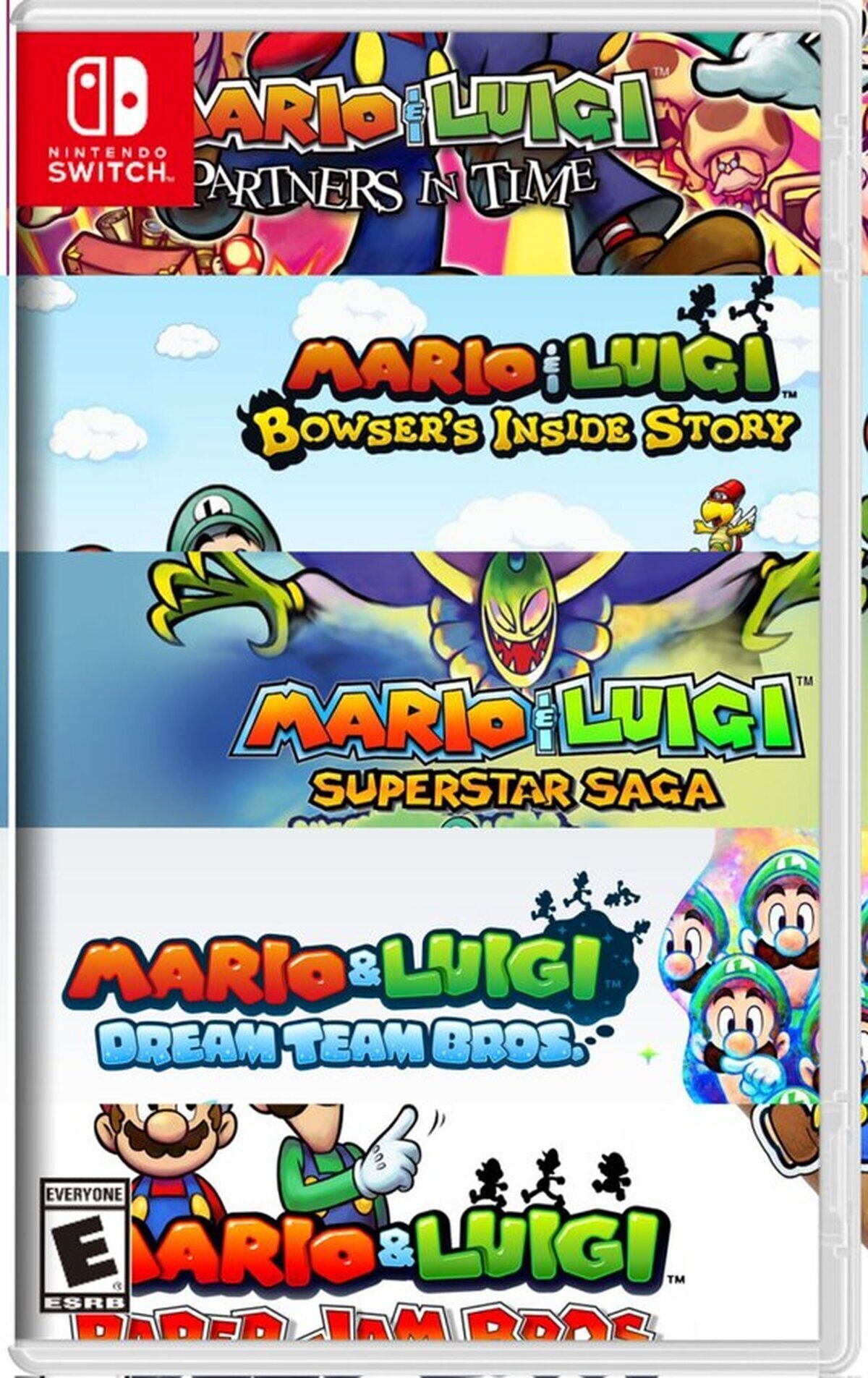 No va a pasar pero ojalá un pack de Mario y Luigi con todos los juegos en switch