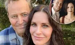 Courteney Cox afirma que Matthew Perry le visita mucho tras su muerte