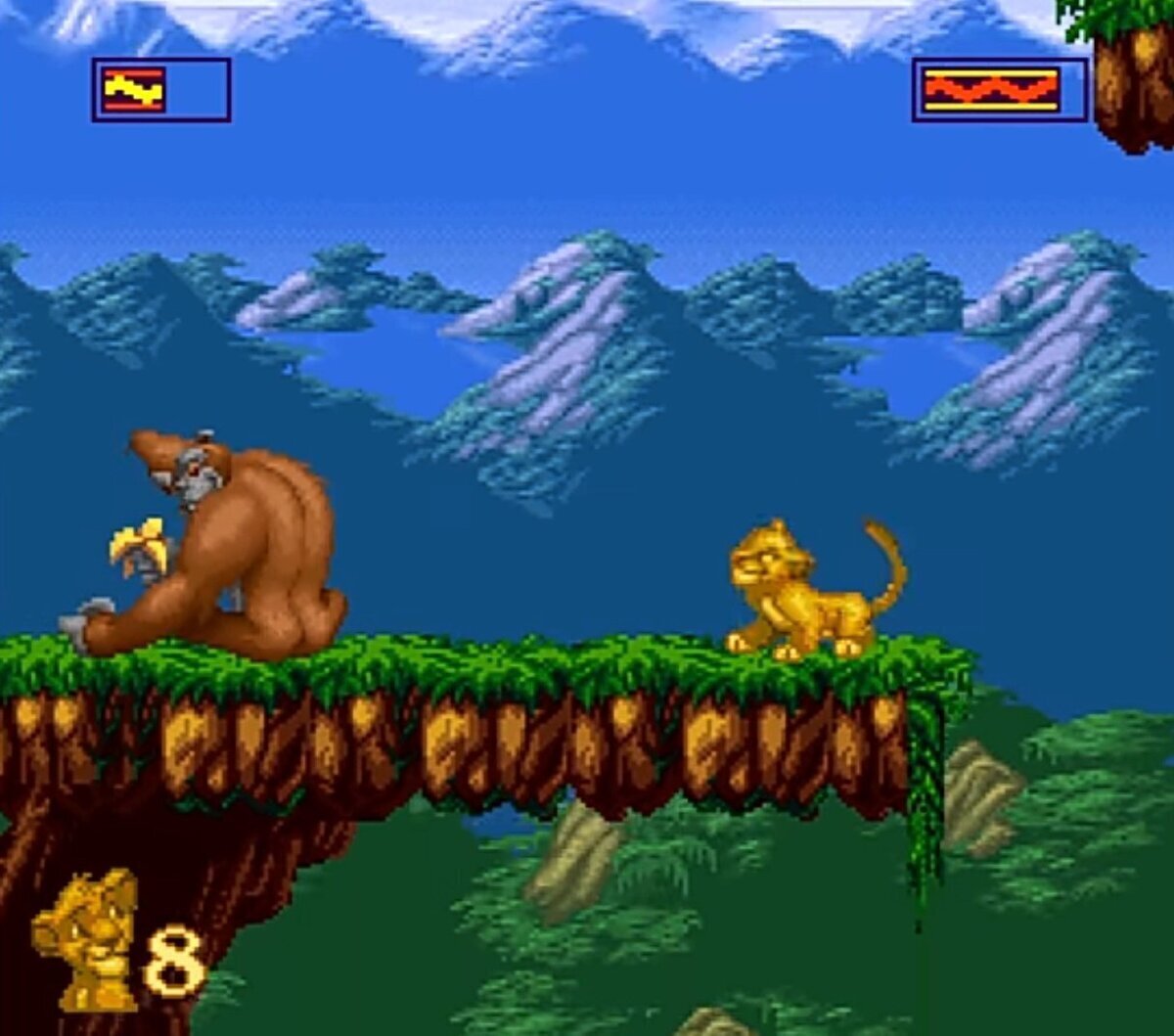 ¿Esta imagen de El Rey León pertenece a...¿Super Nintendo o a Mega Drive?