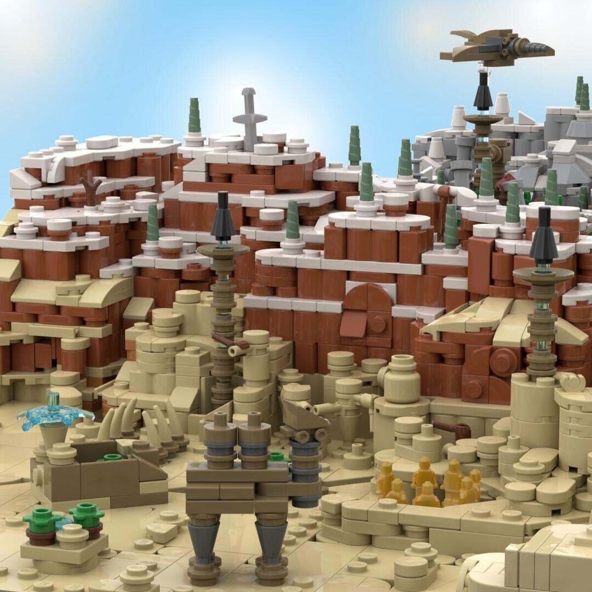 Han recreado el mapa de Zelda Breath of the Wild con más de 14000 piezas de LEGO