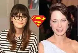 Viendo a Zooey Deschanel sin gafas entiendo que nadie pudiera saber que Clark Kent era Superman.