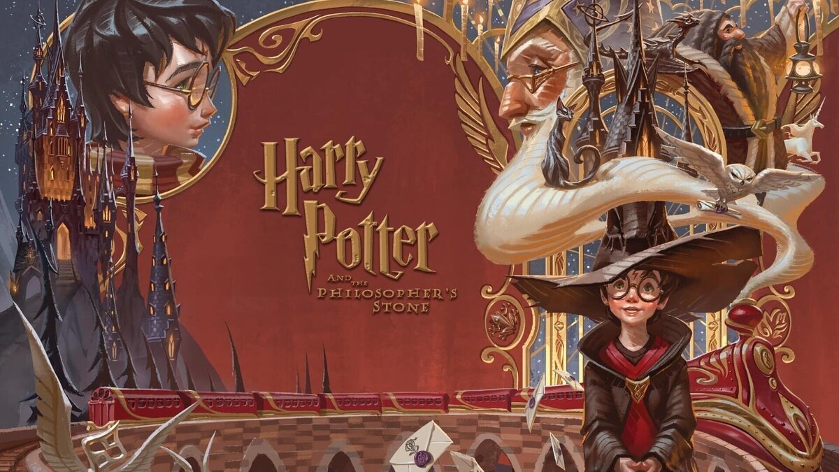 Hilo con las ilustraciones creadas por @ArchApolar  para celebrar el 20 aniversario de Harry Potter, una por cada libro. Por  @ArchApolar