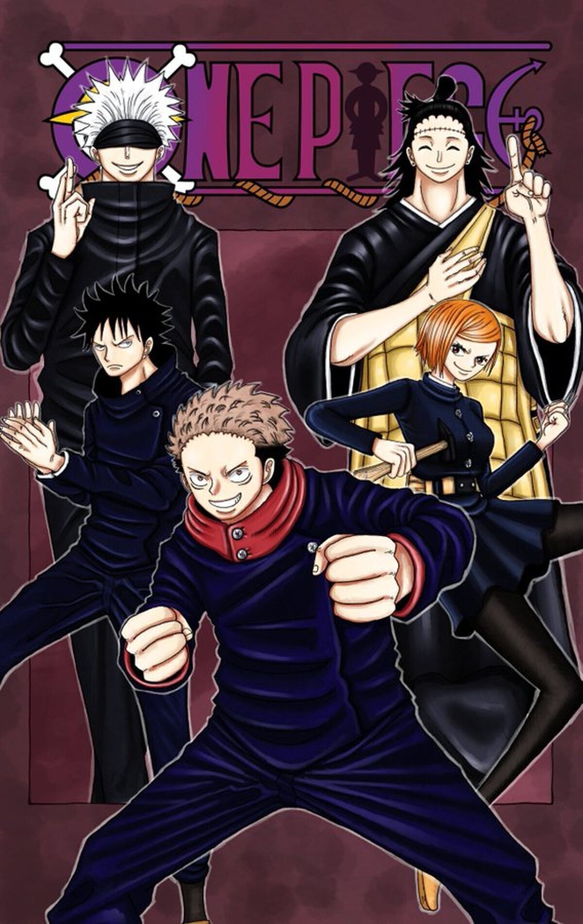 Ilustración de Jujutsu Kaisen creada por Eiichirō Oda