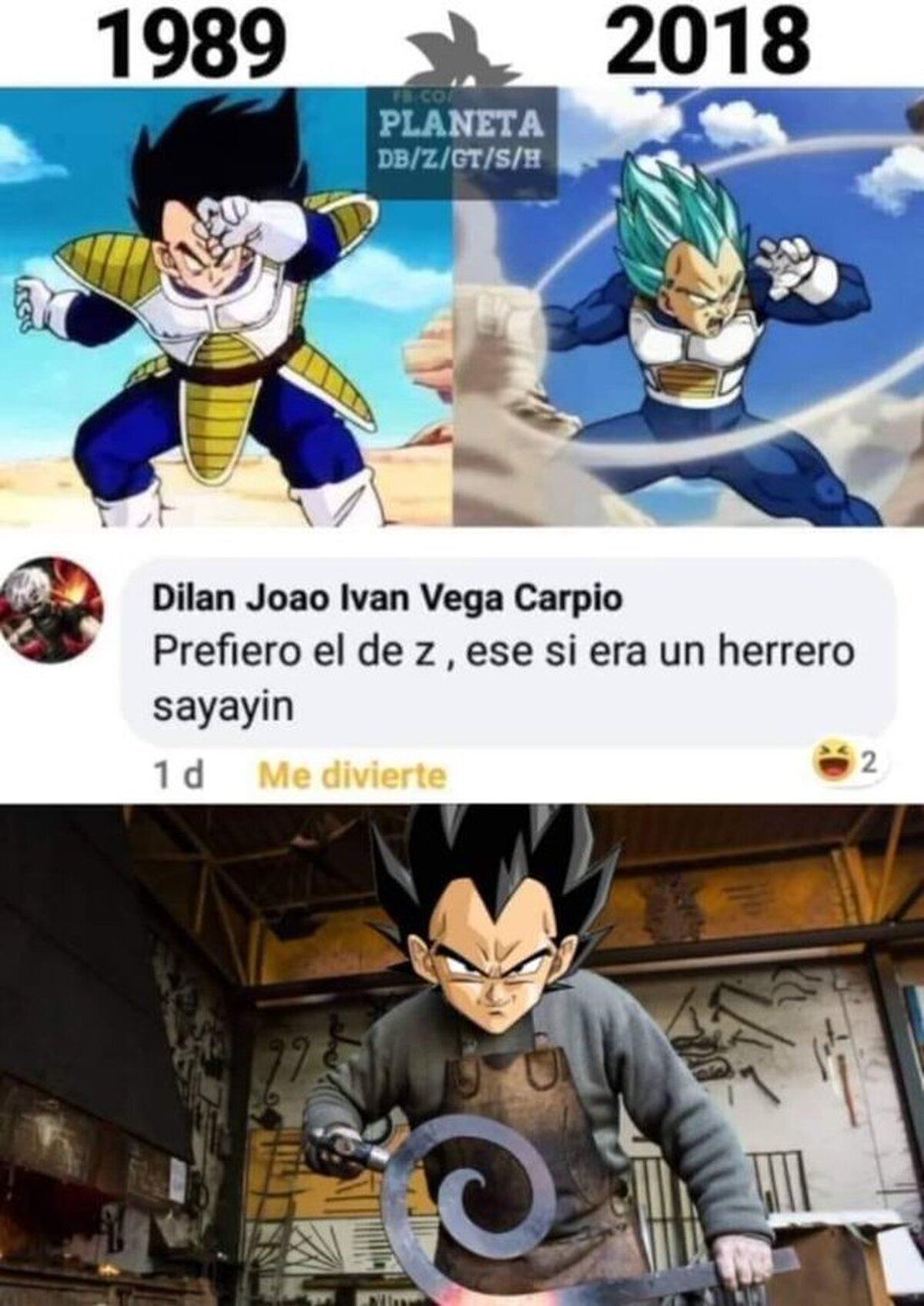 El verdadero "herrero" saiyajin