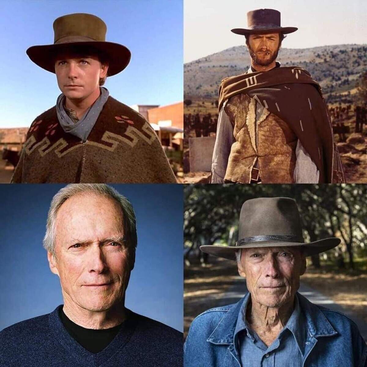 Clint Eastwood a lo largo de los años.