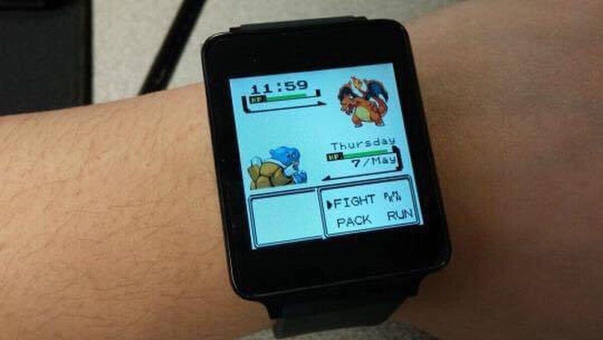 Que los de Nintendo no se enteren que se puede emular Pokémon en algunos Smart Watch