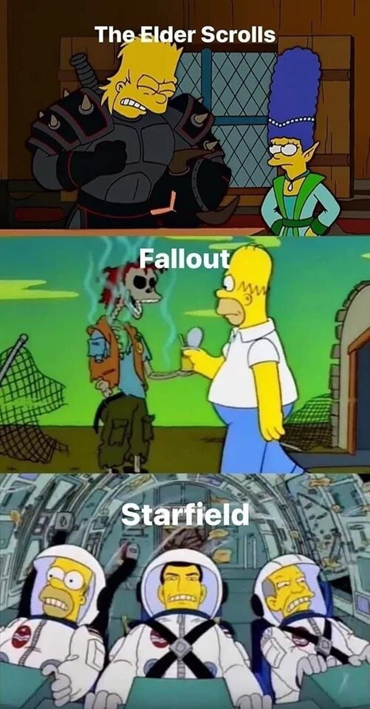 El multiverso Bethesda en Los Simpsons