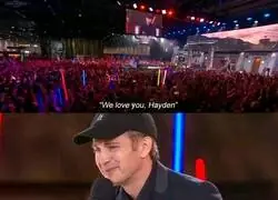 El grito de un joven fan de Star Wars que emocionó a Hayden Christensen