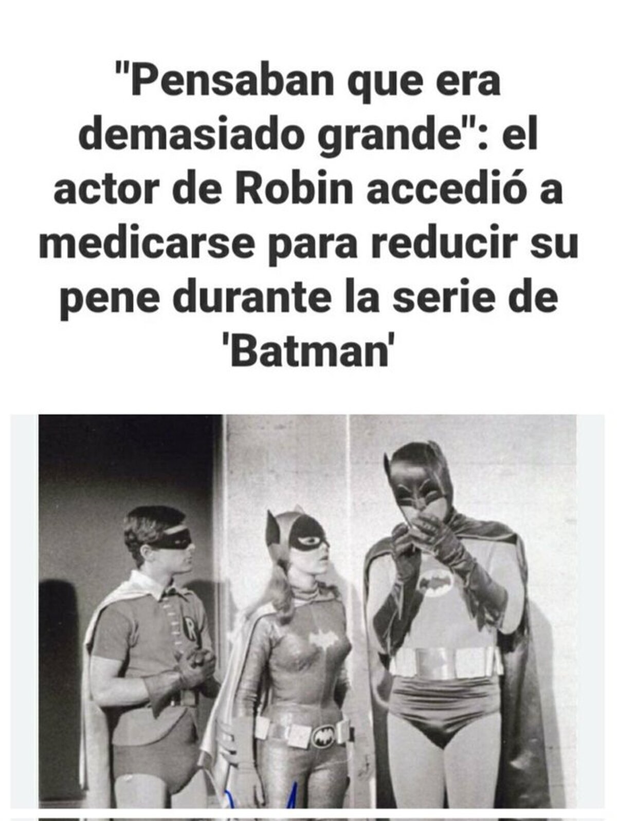 El pequeño gran problema de Robin en la serie de Batman de los 60