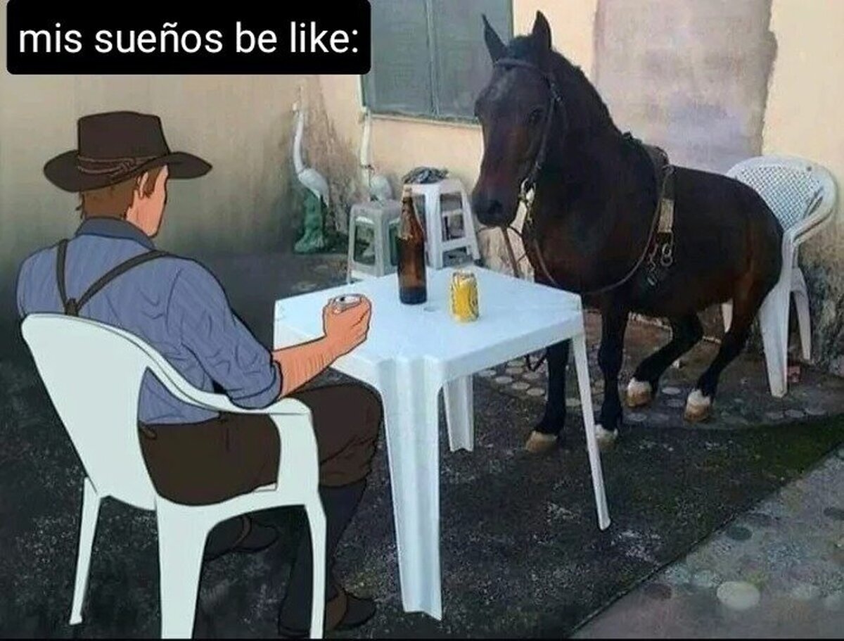 Arthur y su caballo cuando nadie está viendo