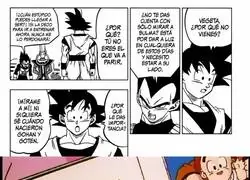 Goku en el manga de DBS VS Goku en un relleno de Toei animation