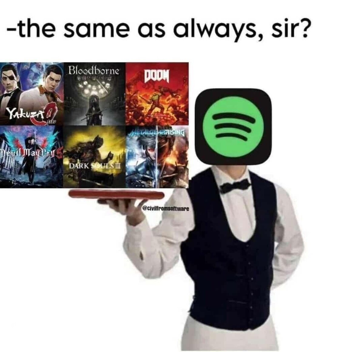 Lo mismo de siempre, señor Spotify