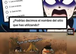 La encuesta de Mangaplus que parece ser un cebo para cazar piratas