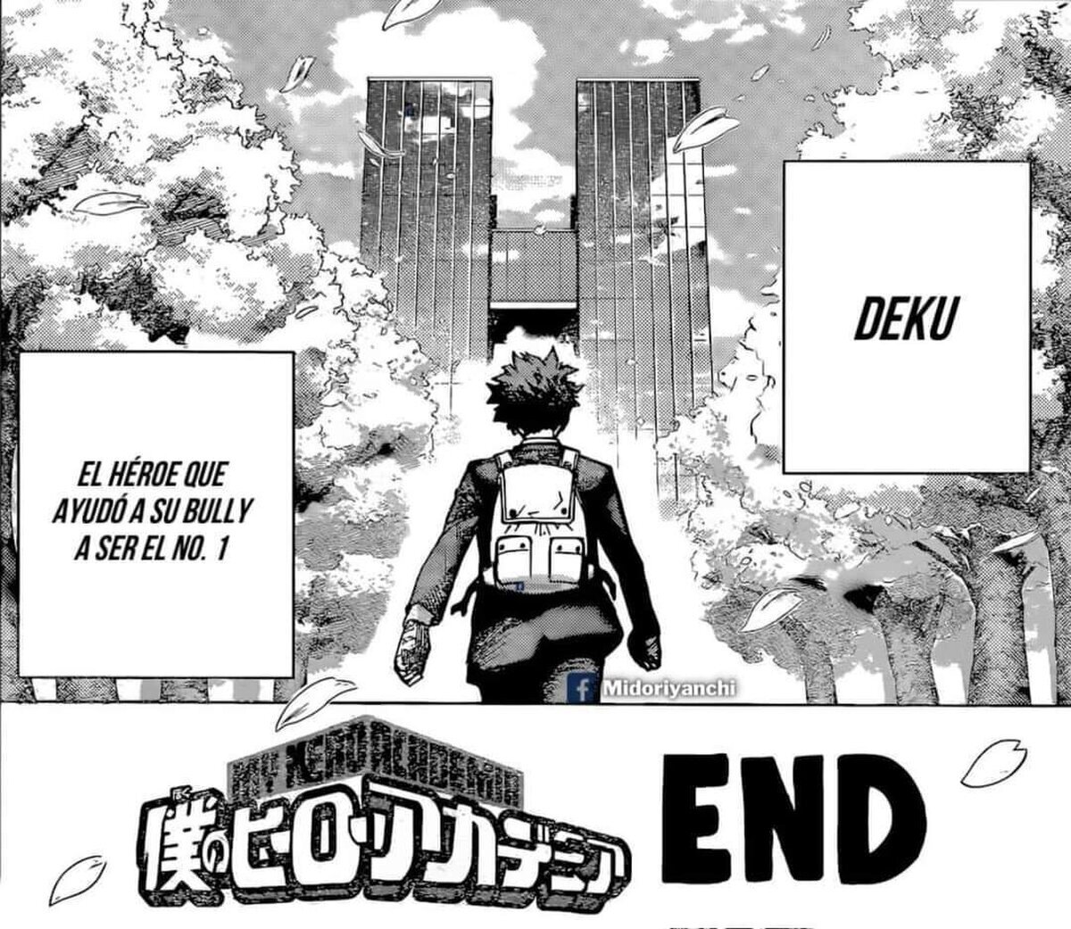 Boku no Hero resumido en un panel