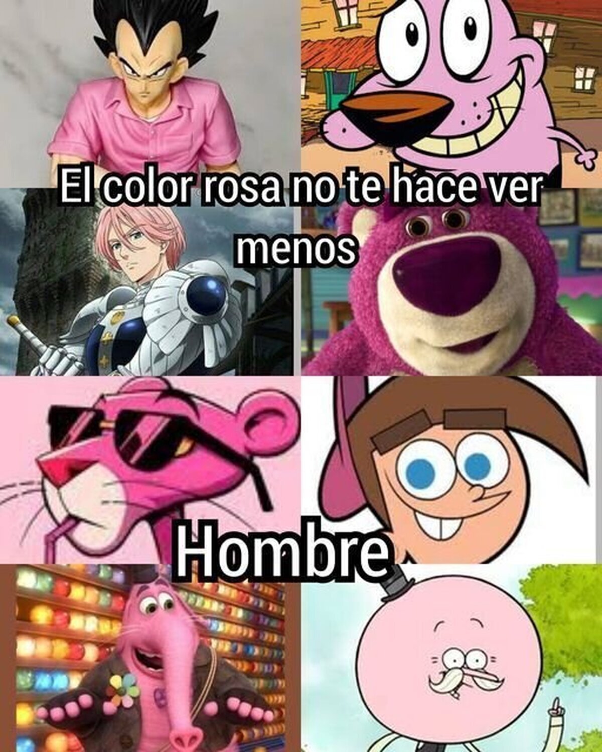 El color rosa no destiñe