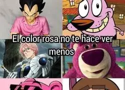 El color rosa no destiñe